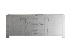 Mobile Buffet in Melaminico 210x43x86cm TFT Neve Rovere Neve