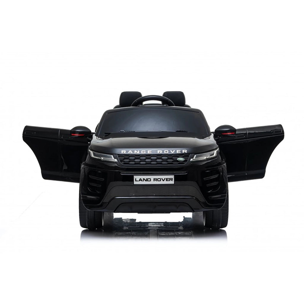 Macchina Elettrica per Bambini Licenza Land Rover Evoque 12V con Telecomando Nero