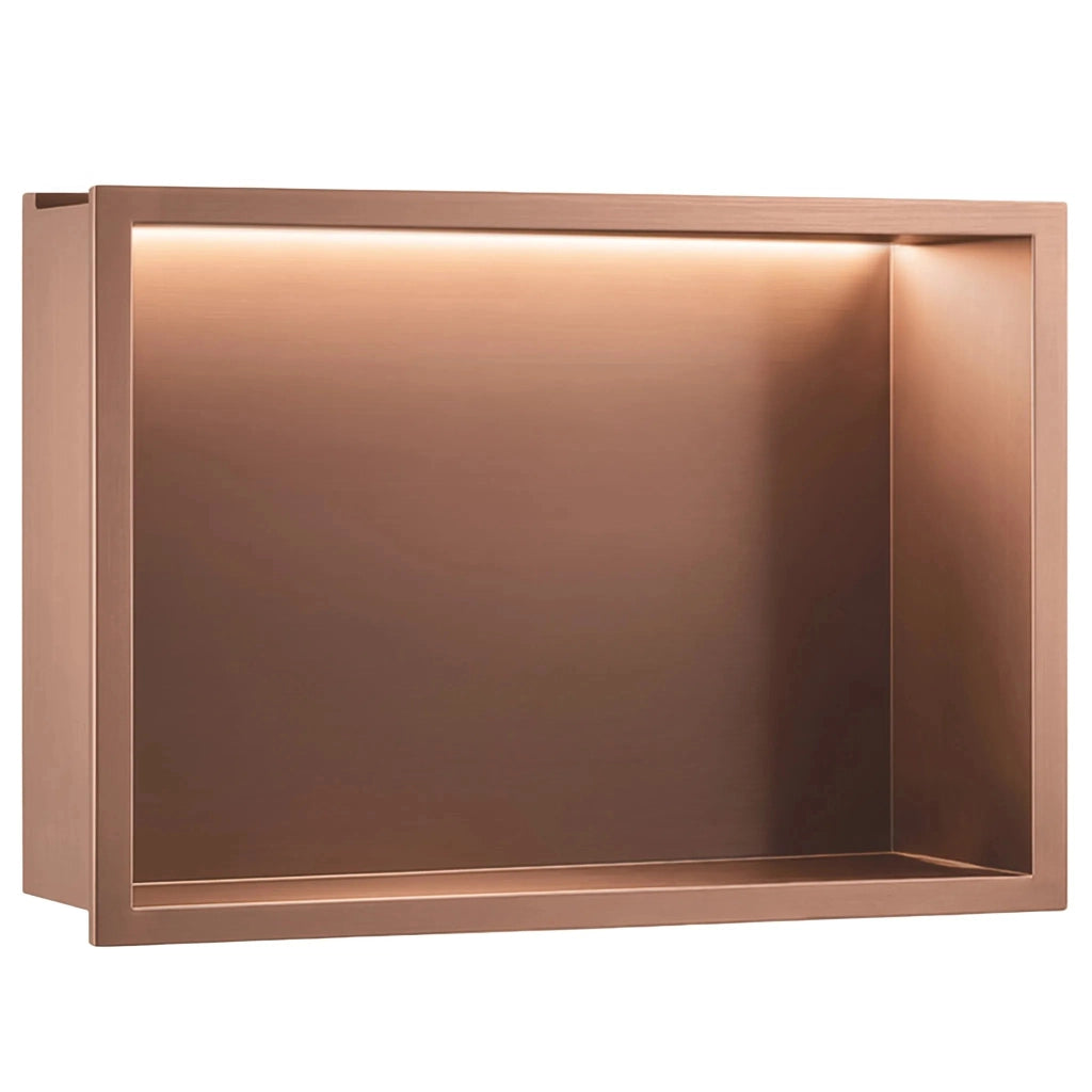 Mensola Bagno Led 30x45 Brush Copper