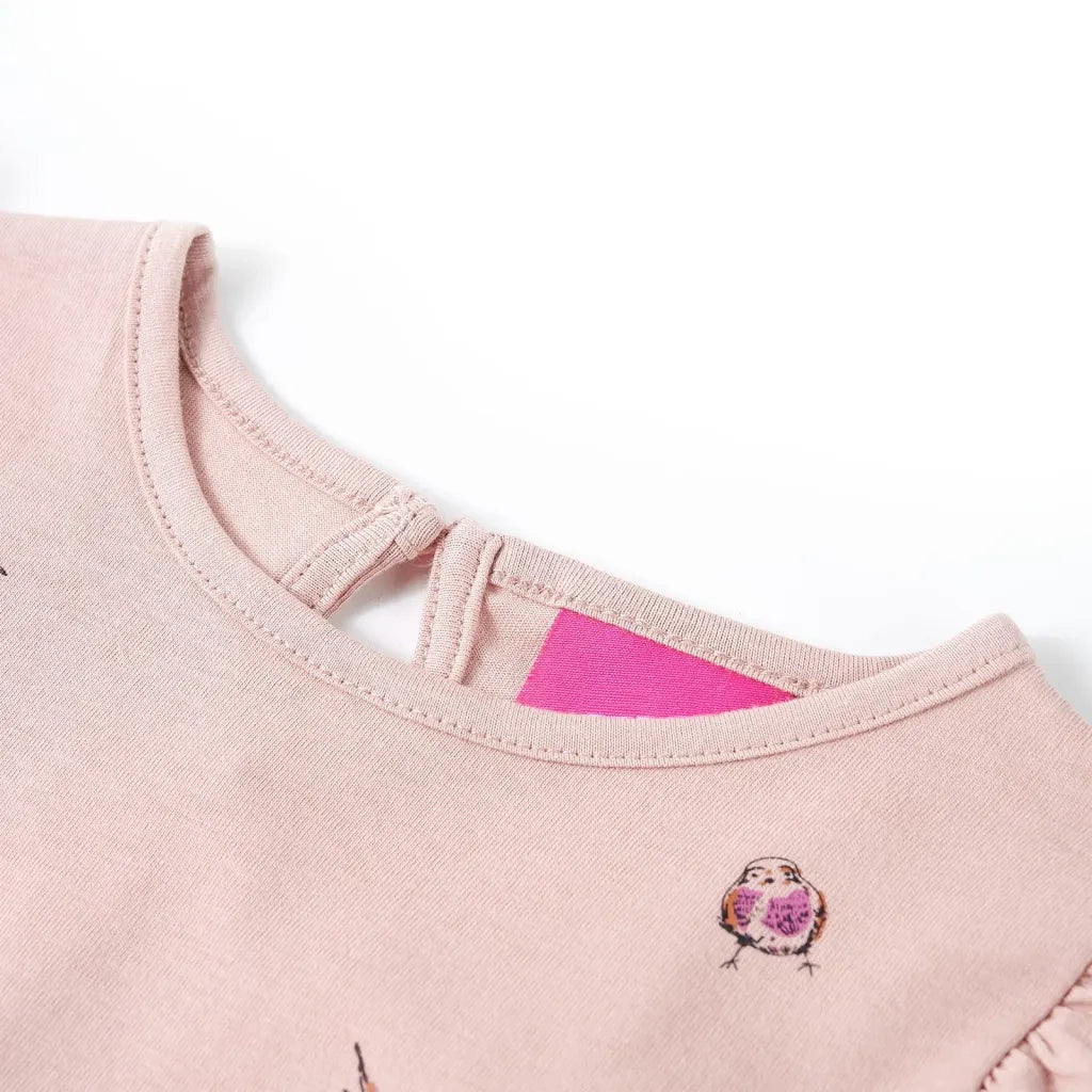 Maglietta da Bambina a Maniche Lunghe Rosa 92 14344
