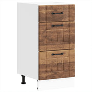 Mobile da cucina Lucca ampio spazio contenitivo 40 x 46 x 81,5 cm piedini regolabili stile vintage legno anticato 02_0050472
