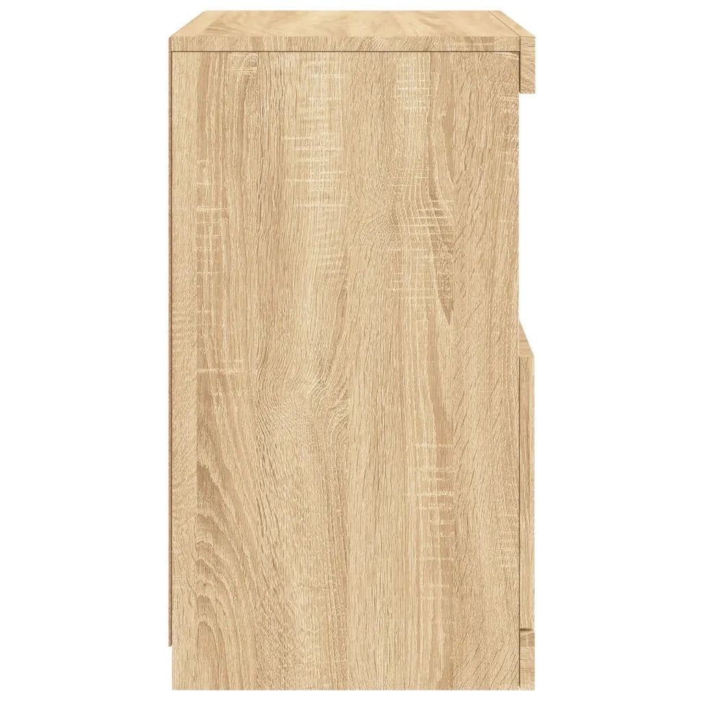 Credenza | Madia | Buffet da pranzo | Armadio da pranzo con Luci LED Rovere Sonoma 41x37x67 cm