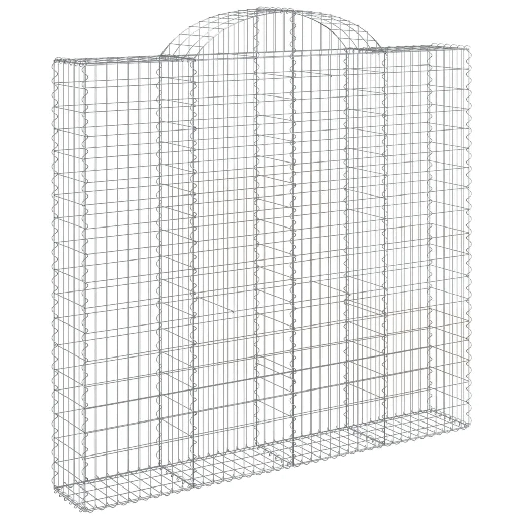 Cesti Gabbioni ad Arco 7 pz 200x30x180/200 cm Ferro Zincato 3146199