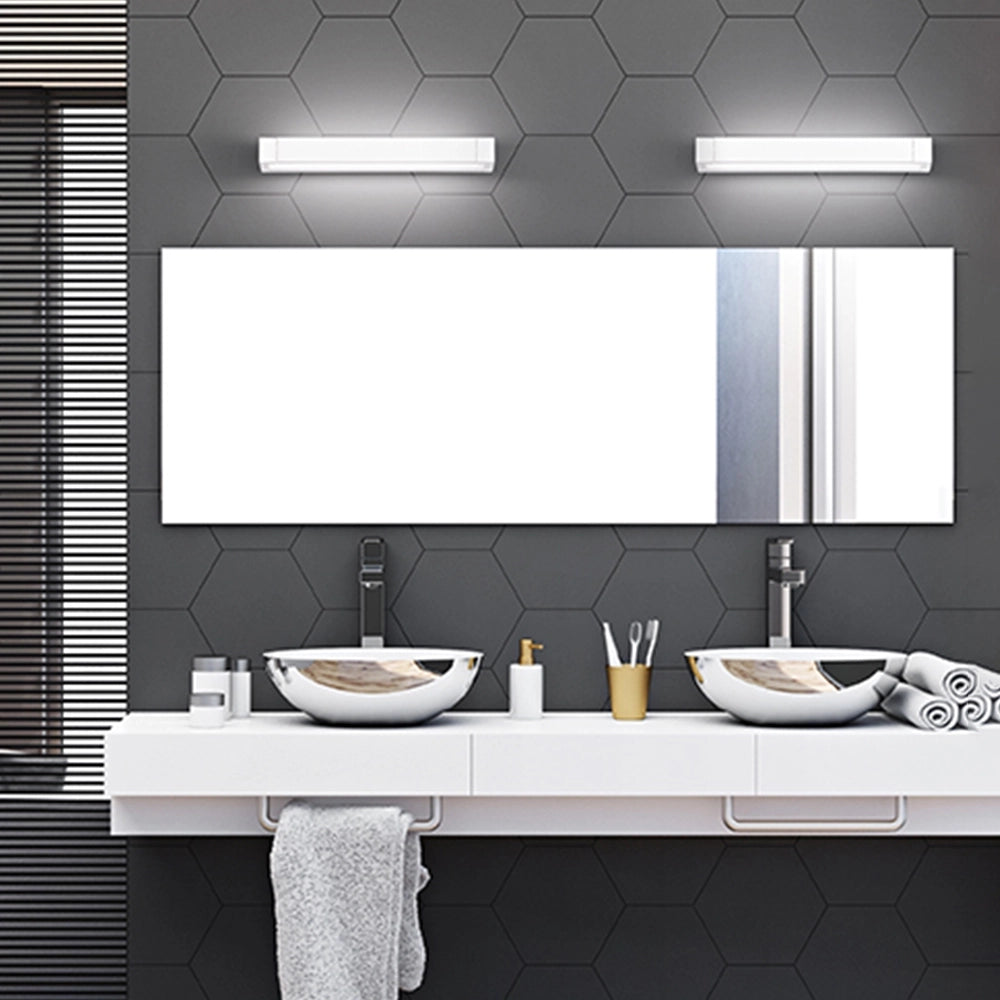 Applique Moderna Sway Metallo Bianco Acrilico Led 17W 3000K