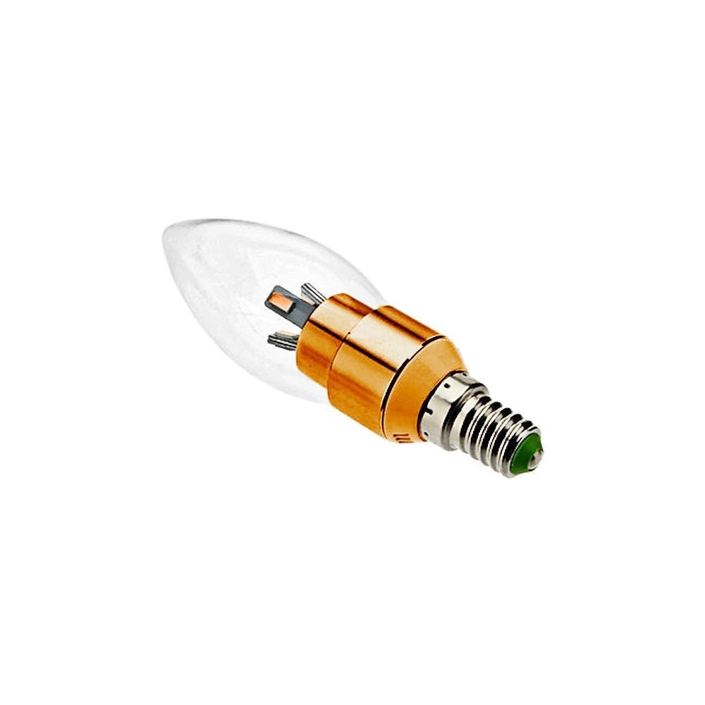 Trade Shop - Lampada Lampadina Led Oliva Smd Vetro Trasparente 3w E14 Bianco Caldo O Freddo -