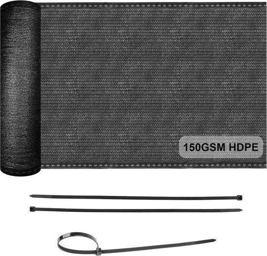 Ombreggiatore per Esterno - Protezione da Ingresso di Luce e Schermo dal Vento - 1 x 6 m - Antracite - HDPE