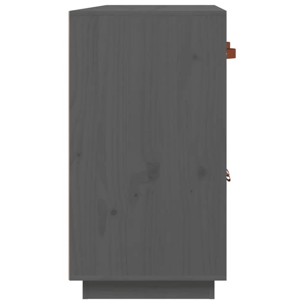 Credenza | Madia | Buffet da pranzo | Armadio da pranzo Grigia 98,5x40x75 cm in Legno Massello di Pino