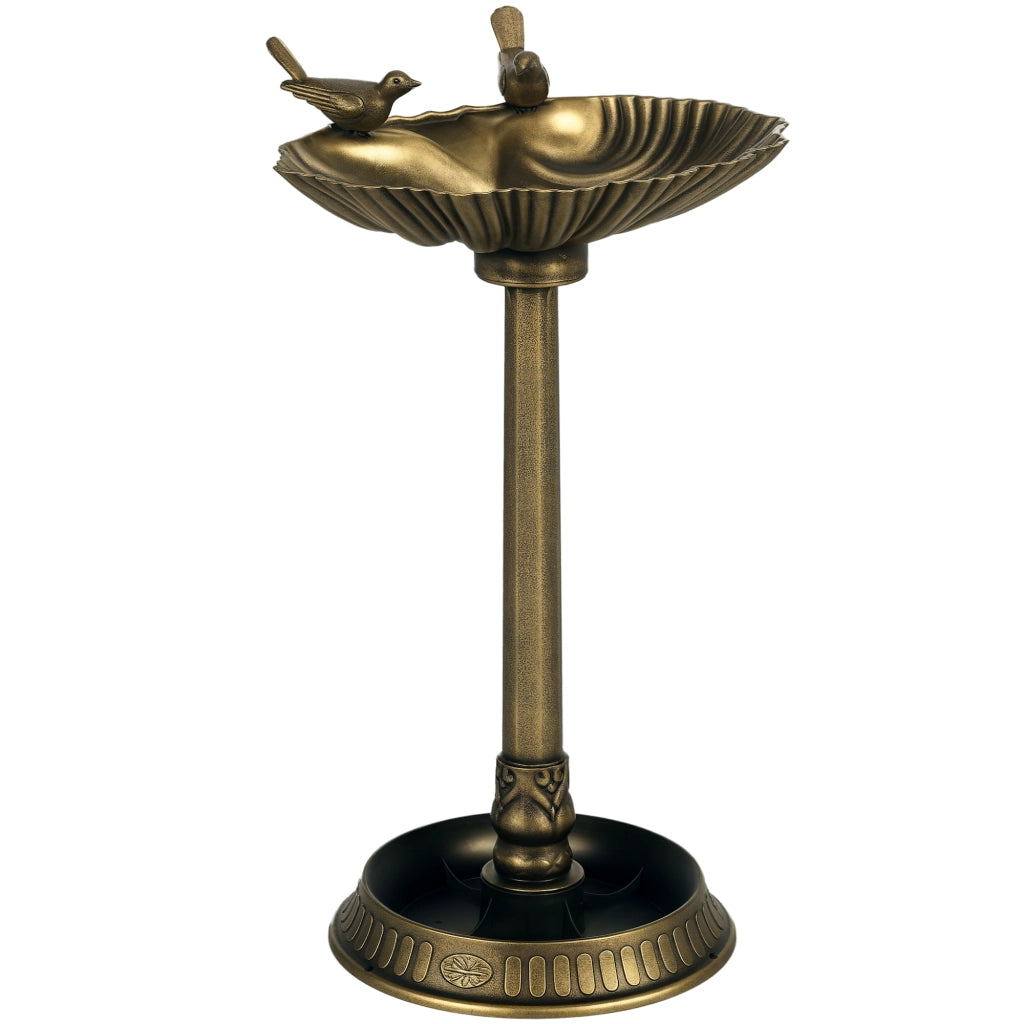 Vasca per uccelli con statue ¨C zephmum ¨C bronzo plastica 49.5x38x81 cm