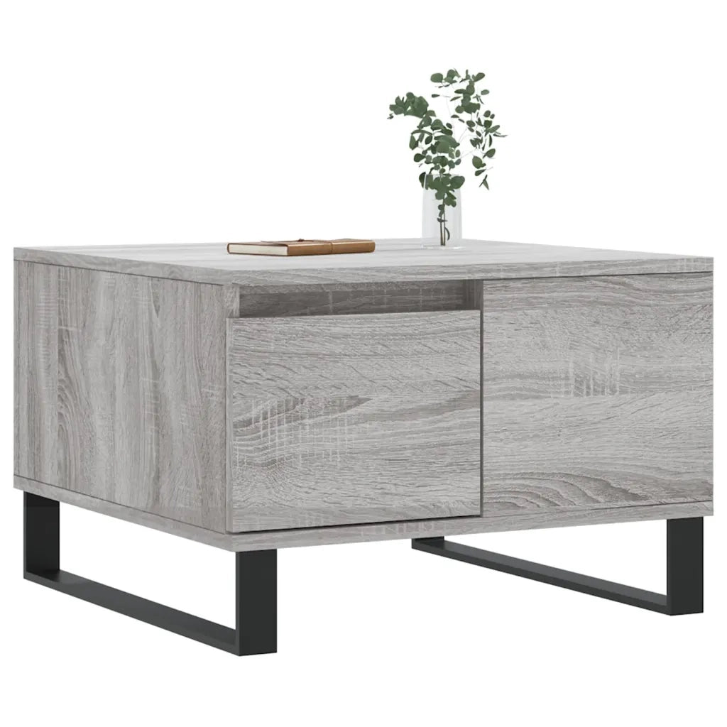 Tavolino Salotto Grigio Sonoma 55x55x36,5 cm Legno Multistratocod mxl 128857