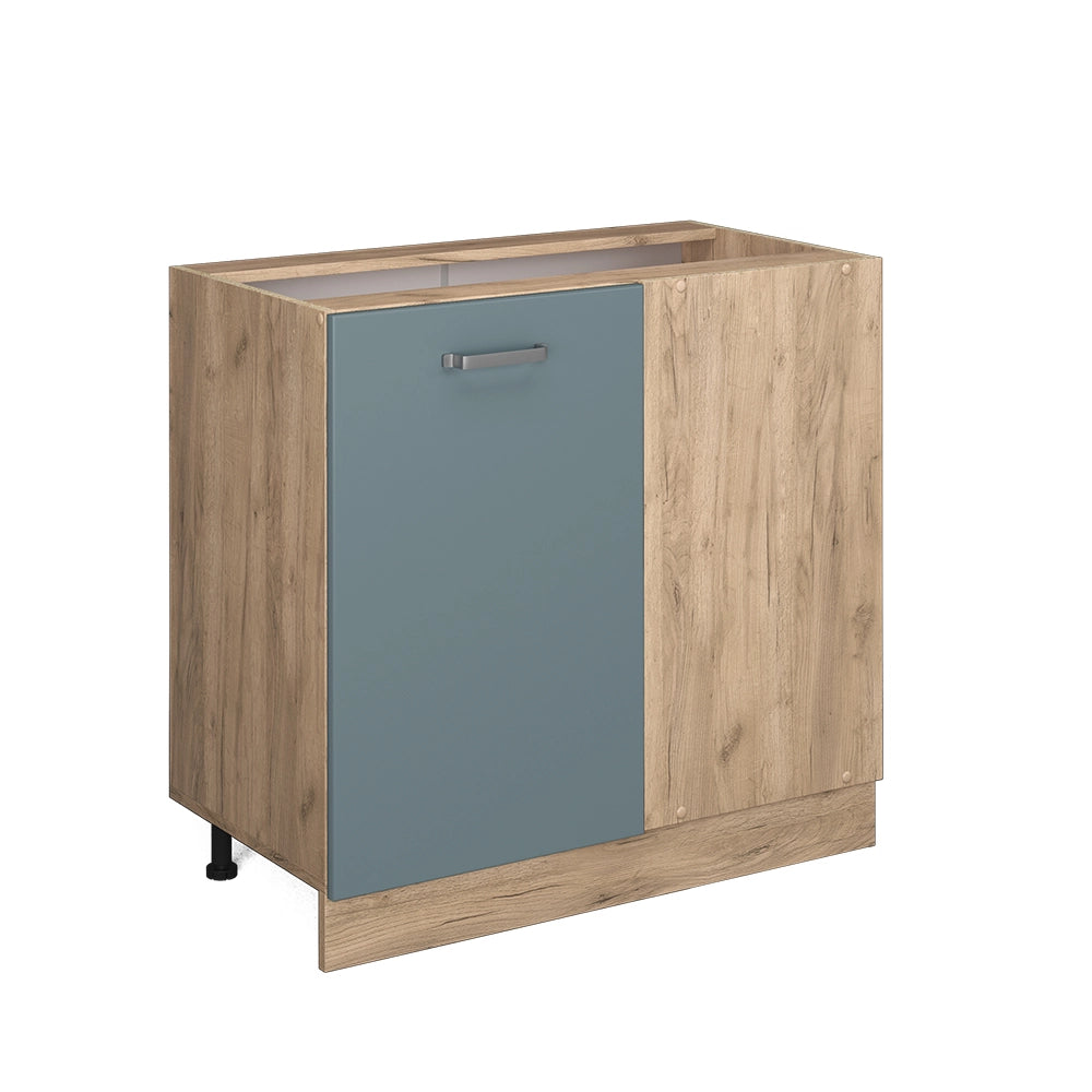 Vicco Mobile ad angolo cucina Grigio-blu 86 cm senza piano di lavoro