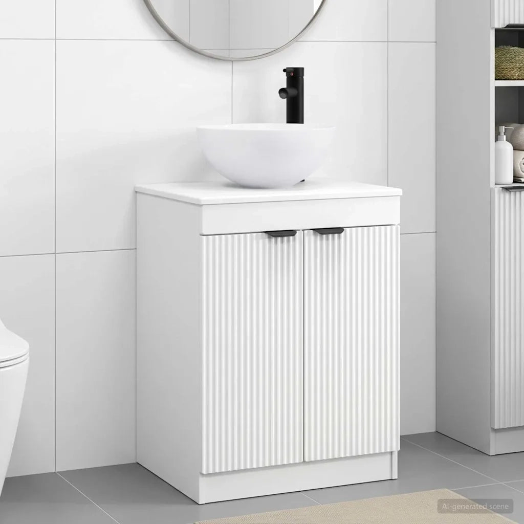 Set di mobili per il bagno Bianco Legno ingegnerizzato 3404204