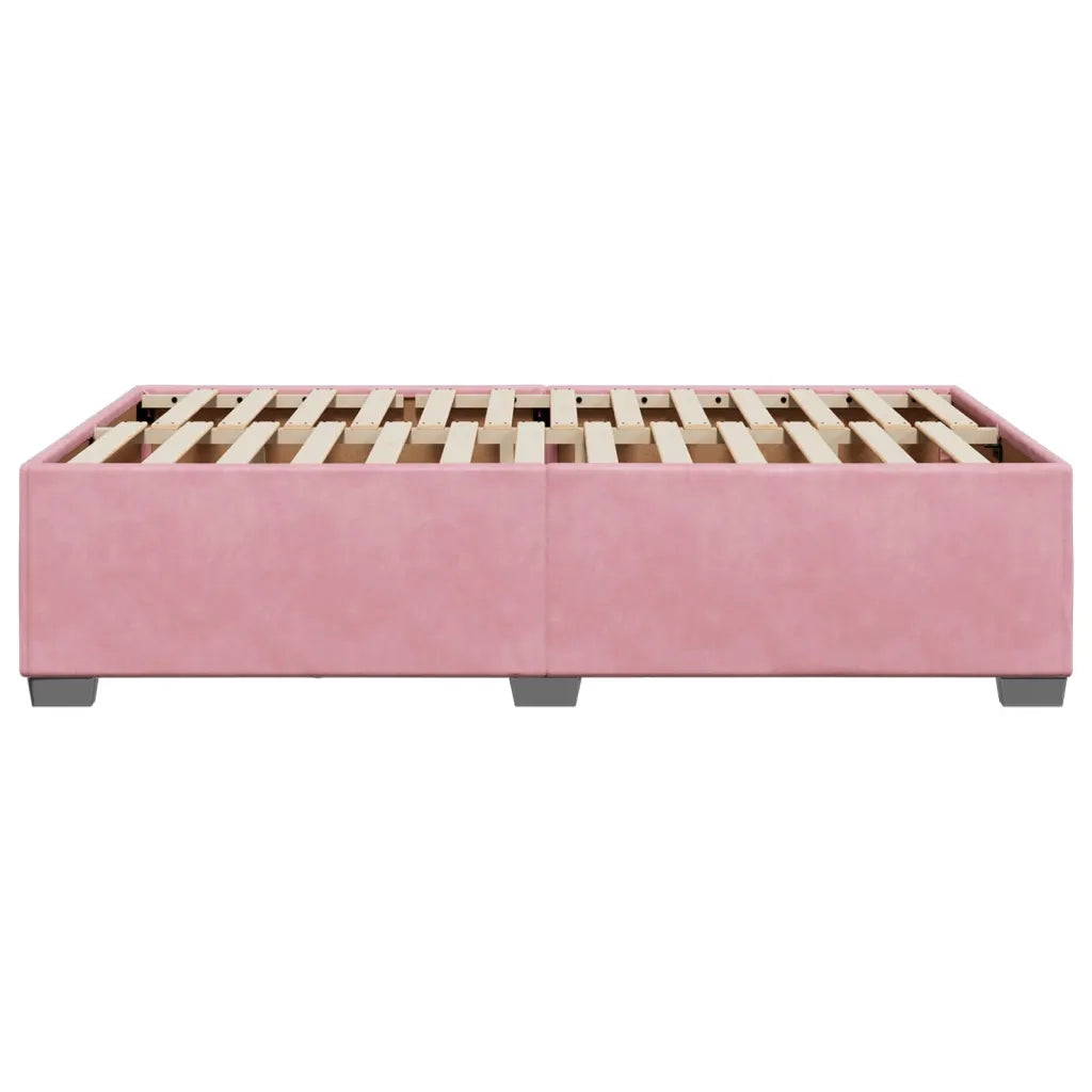 Giroletto senza Materasso Rosa 120x190 cm Velluto
