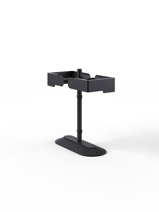 Portarifiuti Doppio su Base con 2 Reggisacco 41,5x91x97,5 cm Grigio Antracite