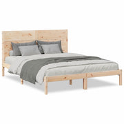 Letto matrimoniale | Letto per adulti | Giroletto Extra Lungo senza Materasso 160x210 cm Legno Massello
