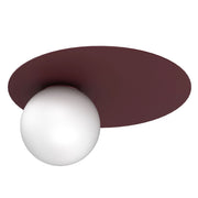 Lampada da soffitto Flat Luminex 1xE27 bordeaux