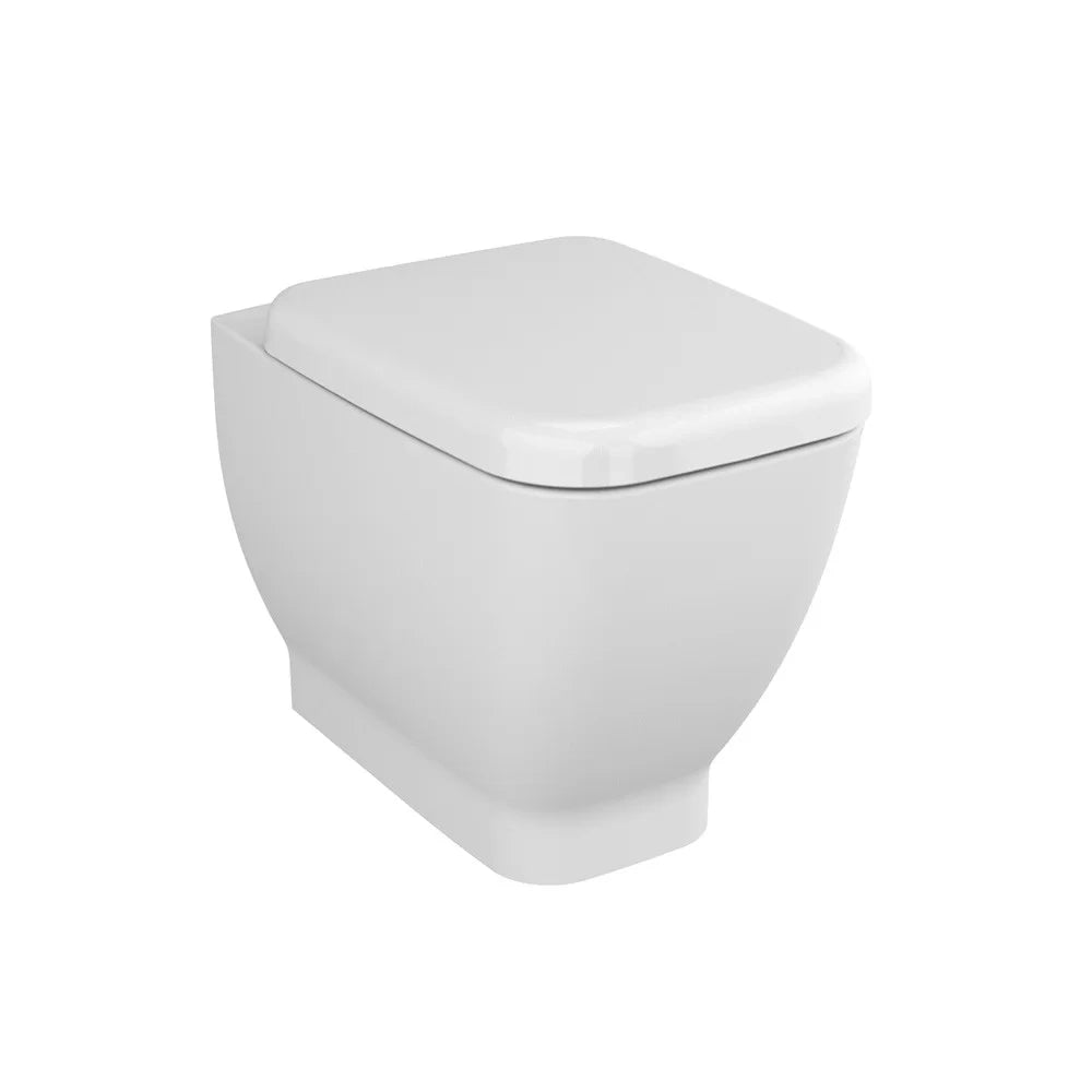 Vaso a pavimento filo muro con scarico a parete in ceramica - Serie Shift
