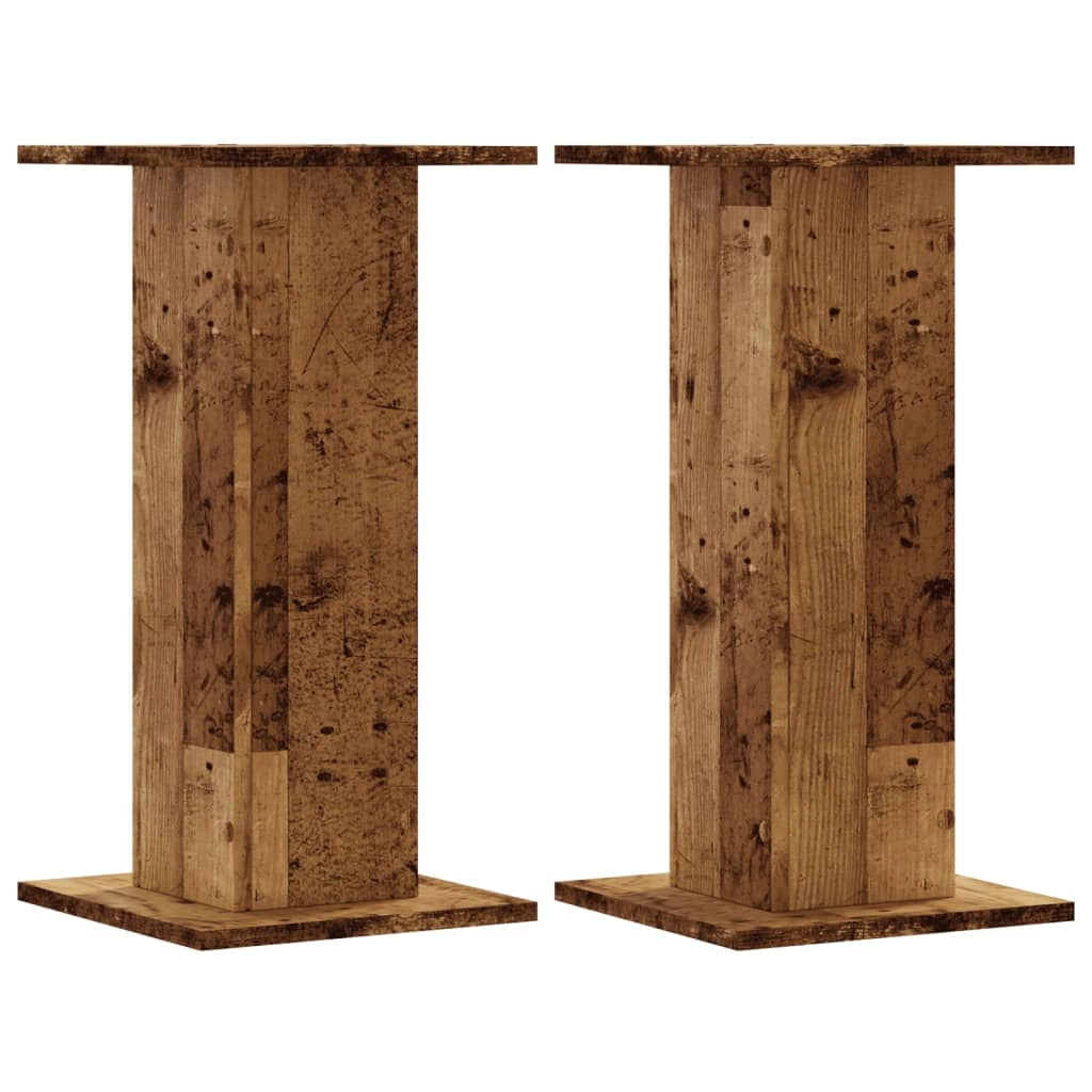 Portavasi mobili per fiori set da 2 legno di recupero legno ingegnerizzato marrone 02_0045368