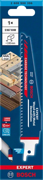 LAMA EXPERT Wood with Metal Demolition PER GATTUCCIO BOSCH S 967 XHM- 2608900396