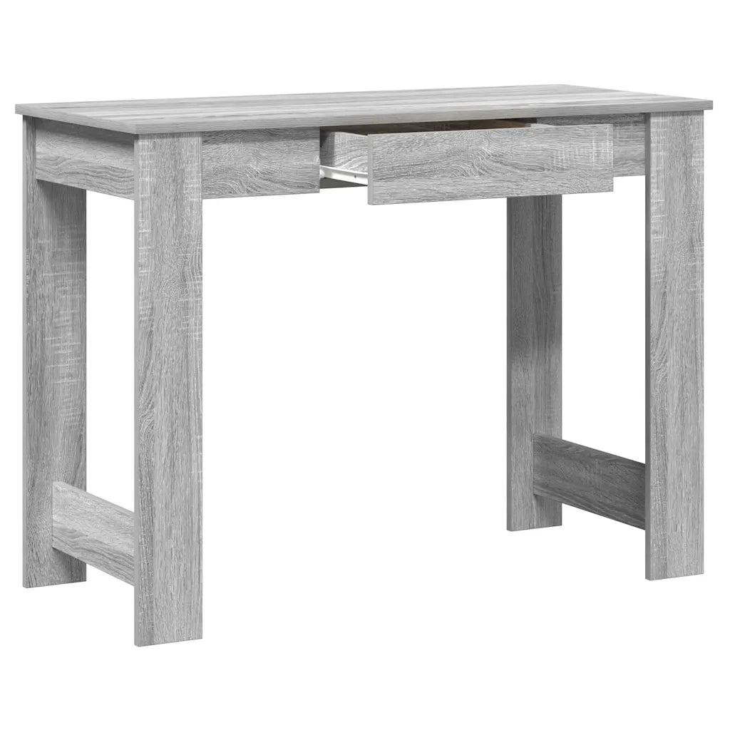 Scrivania Grigio Sonoma 100x45x75 cm in Legno Multistrato 860432