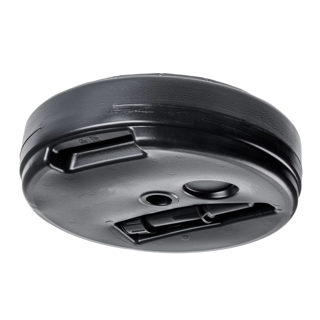 Base per ombrellone da giardino KADAX, rotonda, 39 cm, con peso, grigia