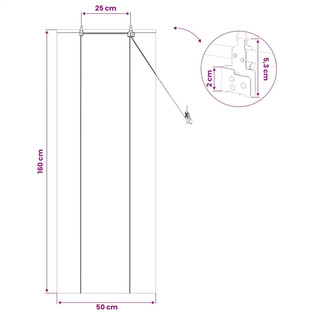 Tenda a rullo Marrone 50 x 160 cm Bambù 42039779
