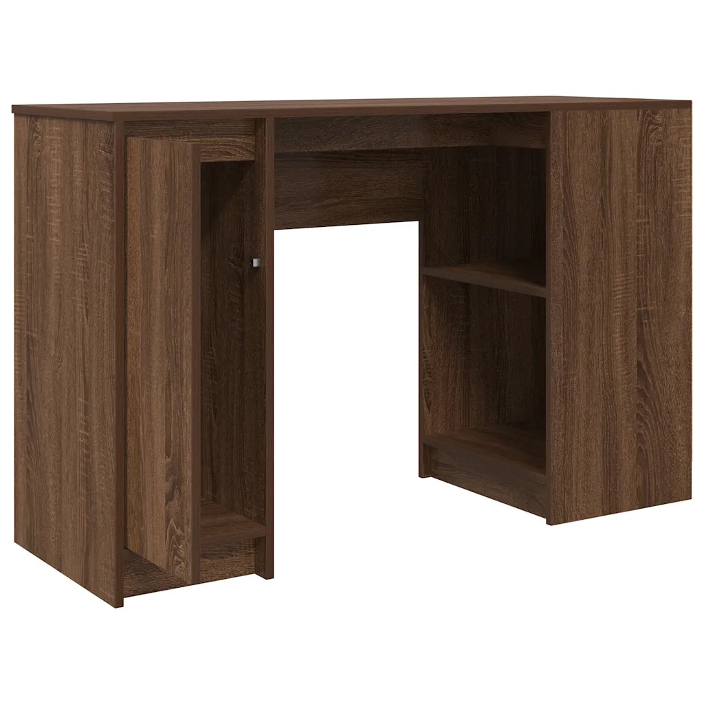 Scrivania Rovere Marrone 120x42x76 cm in Legno Multistrato