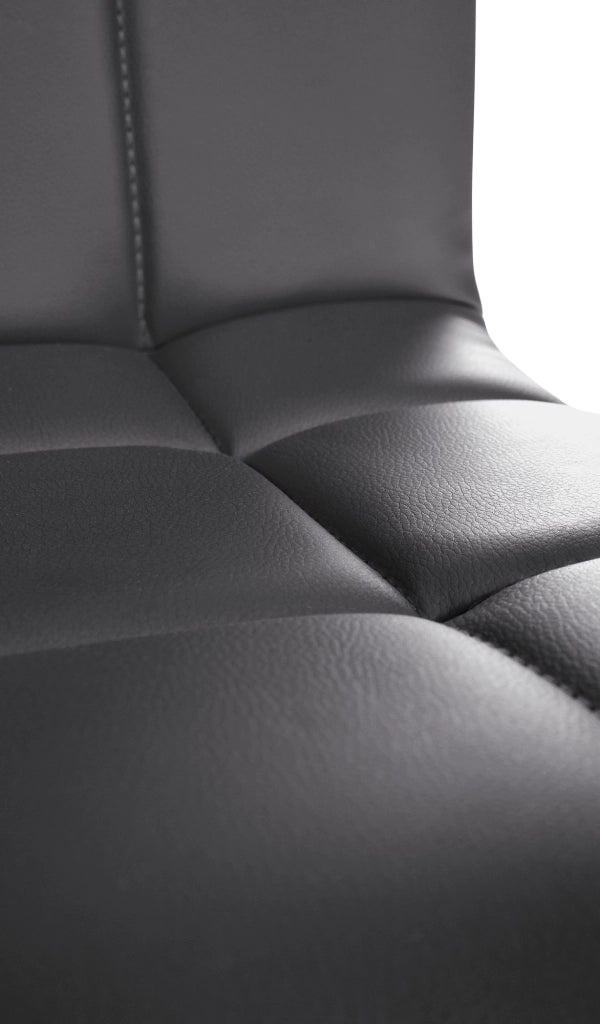 Sedia lounge Palma V2 in similpelle nero