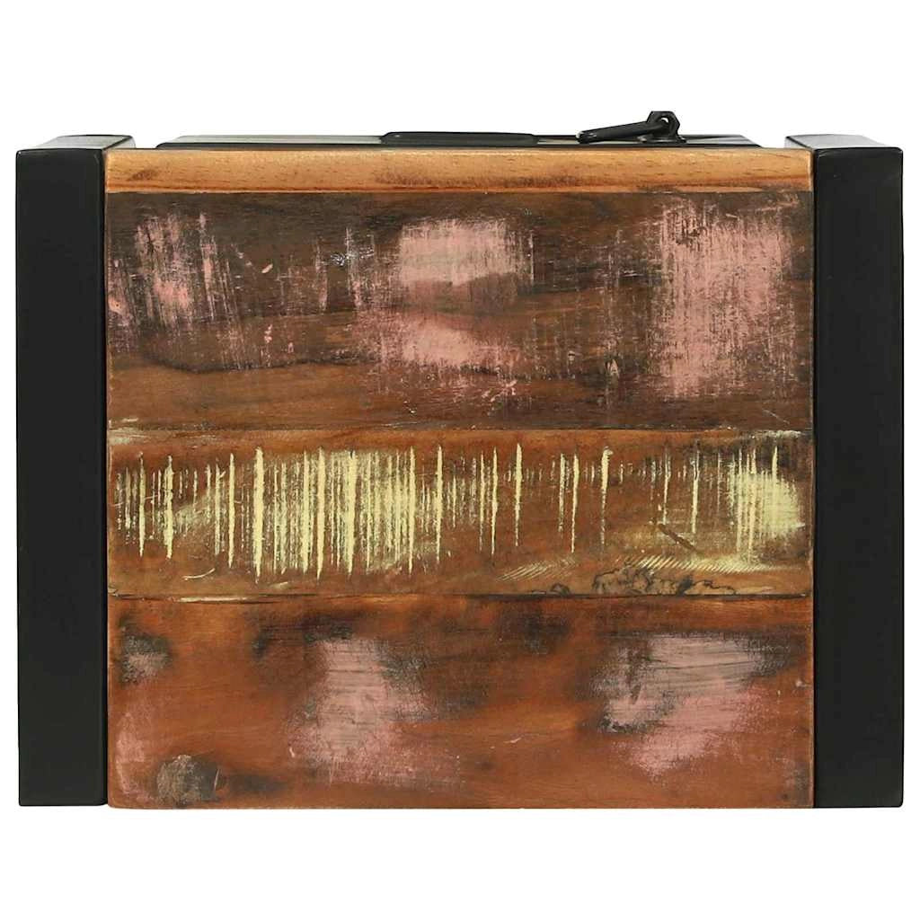 Mobiletto da bagno moderno rettangolare con pratico ripiano 40 x 30 x 40 cm in legno riciclato marrone 02_0057651
