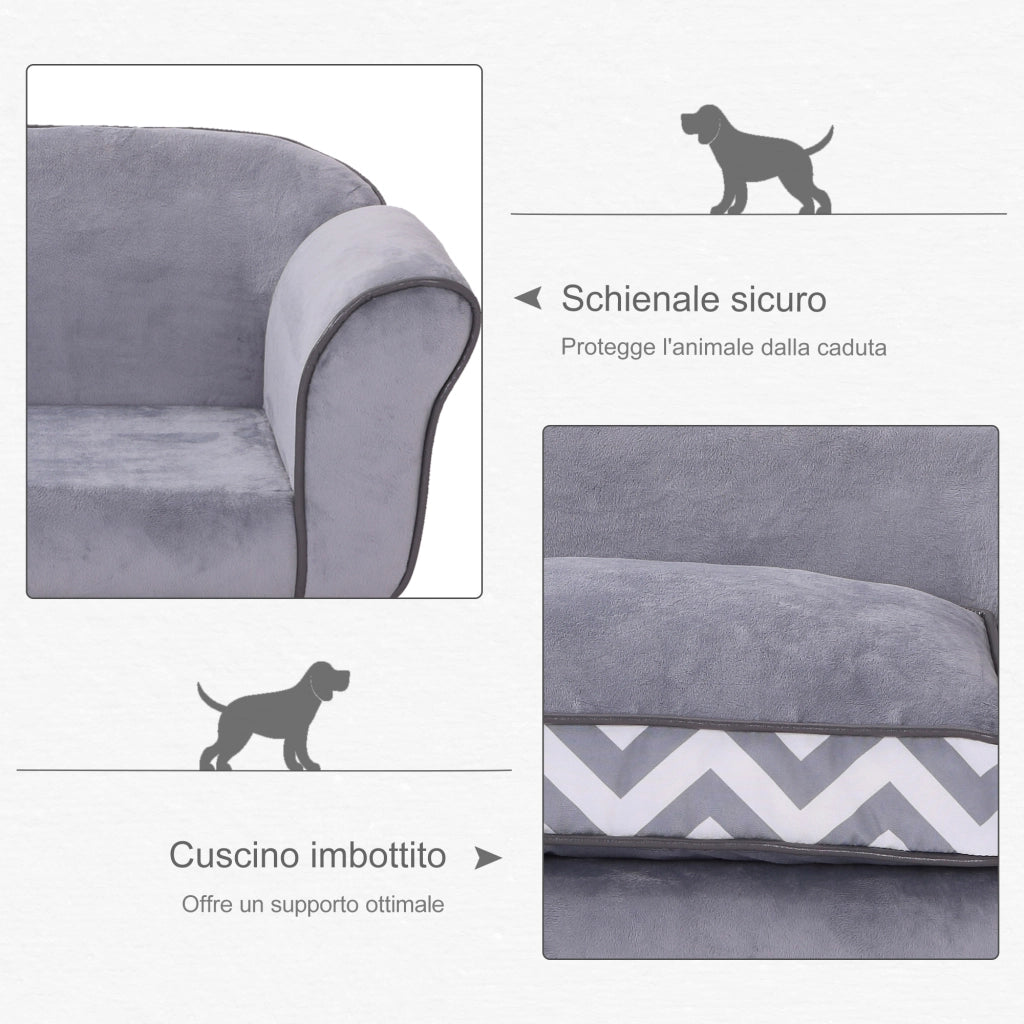 EasyComfort Divano Poltrona Lounge Cani Animali Domestici Portata 15kg 73.5×41×33cm