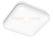 GES833- PLAFONIERA QUADRATA BIANCA A LED 4000K 2700LM 30W IP66 33CM