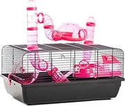Gabbia per hamster Landmark accessori per piccoli animali 58 x 38 x 29 cm rosa