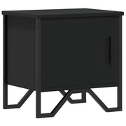 Comodino | Armadio da Notte | Mobiletto da notte Nero 40x30x40 cm in Legno Multistrato