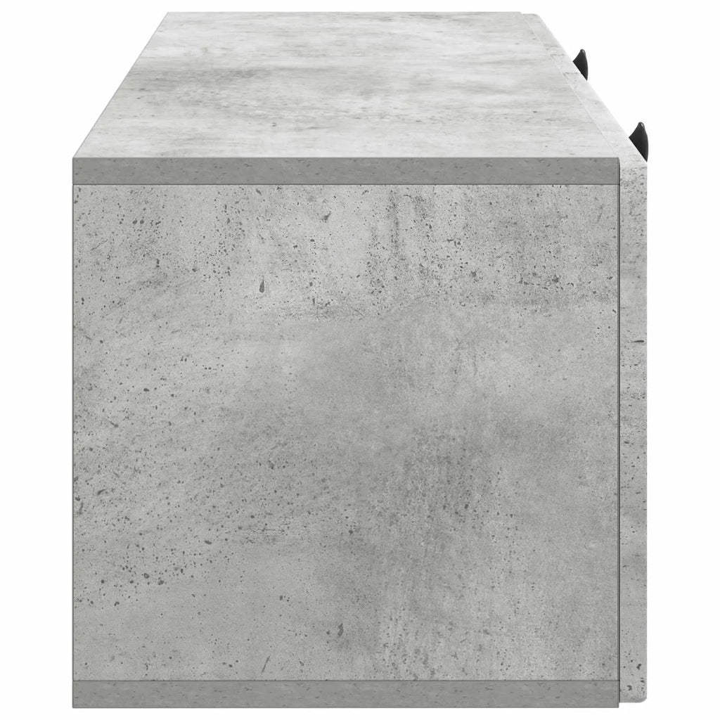 Mobile Porta TV da Muro Grigio Cemento 78,5 x 31 x 30 cm