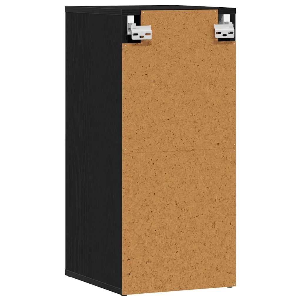 Scarpiere 2 pz Rovere Nero 32x35x70 cm in Legno Multistrato