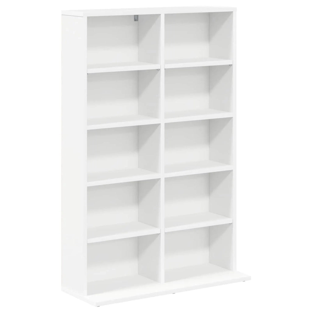 Mobile per CD 2 pz Bianco 65 x 23,5 x 97,5 cm 8012675