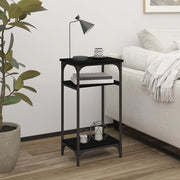 Tavolino-Tavolino da soggiorno-Tavolo Nero 40x30x75 cm in Legno Multistrato