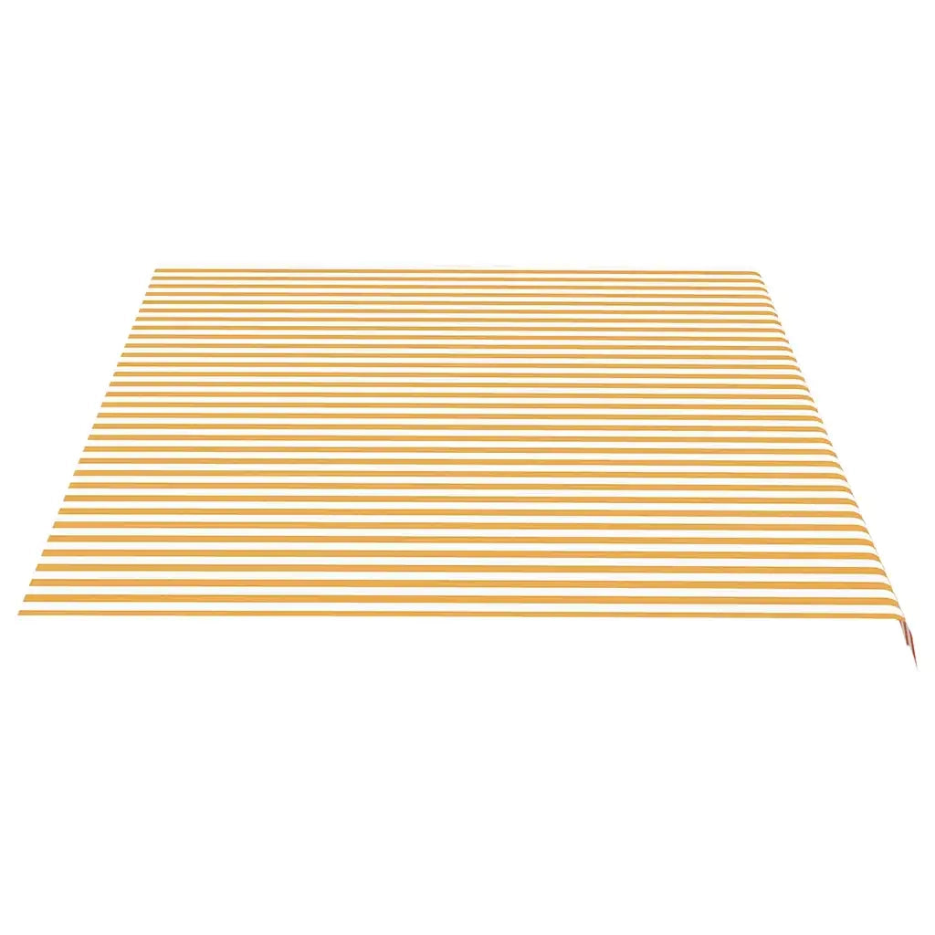 Tessuto di Ricambio per Tenda da Sole Giallo e Bianco 5x3,5 m cod mxl 13168