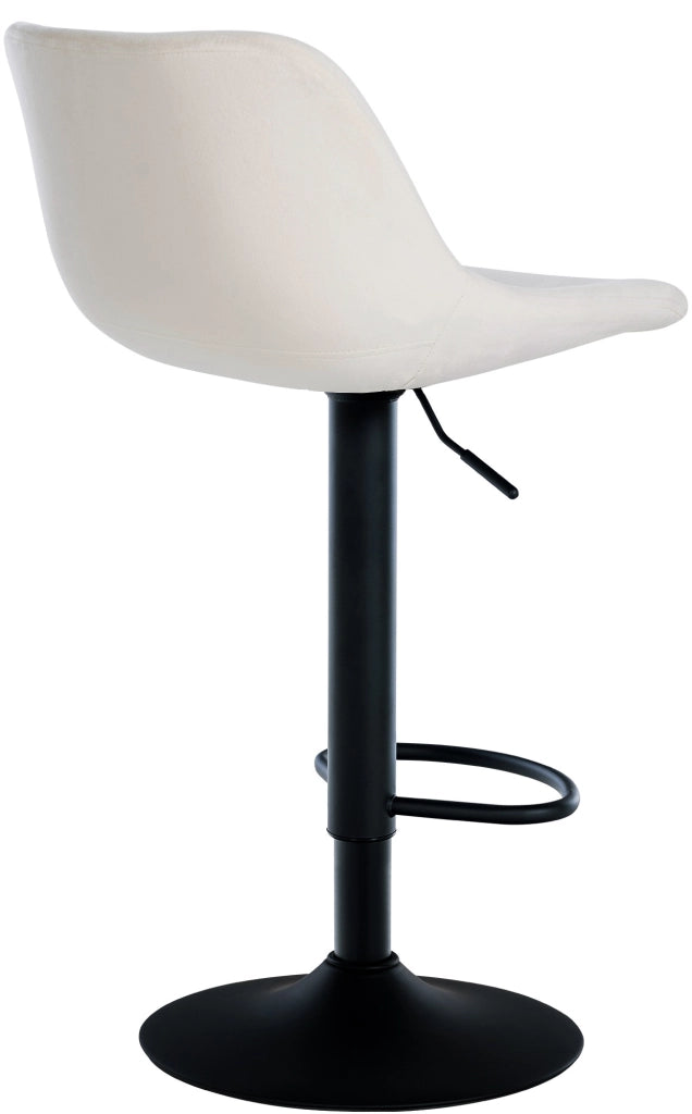 Sgabello Loft crema,Velluto