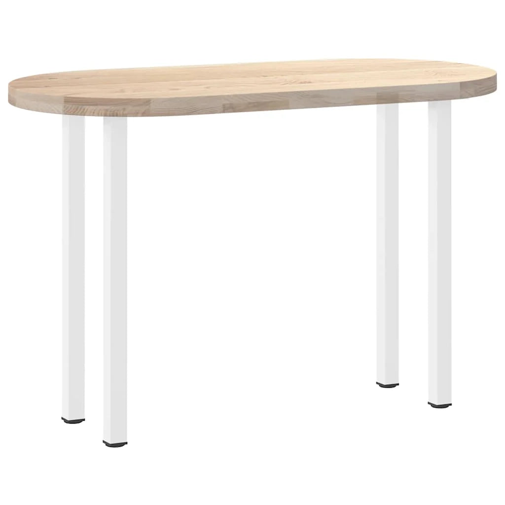 Set di 4 gambe per tavolo consolle regolabili moderne 72 x 72 x 74 cm in acciaio bianco 02_0056754