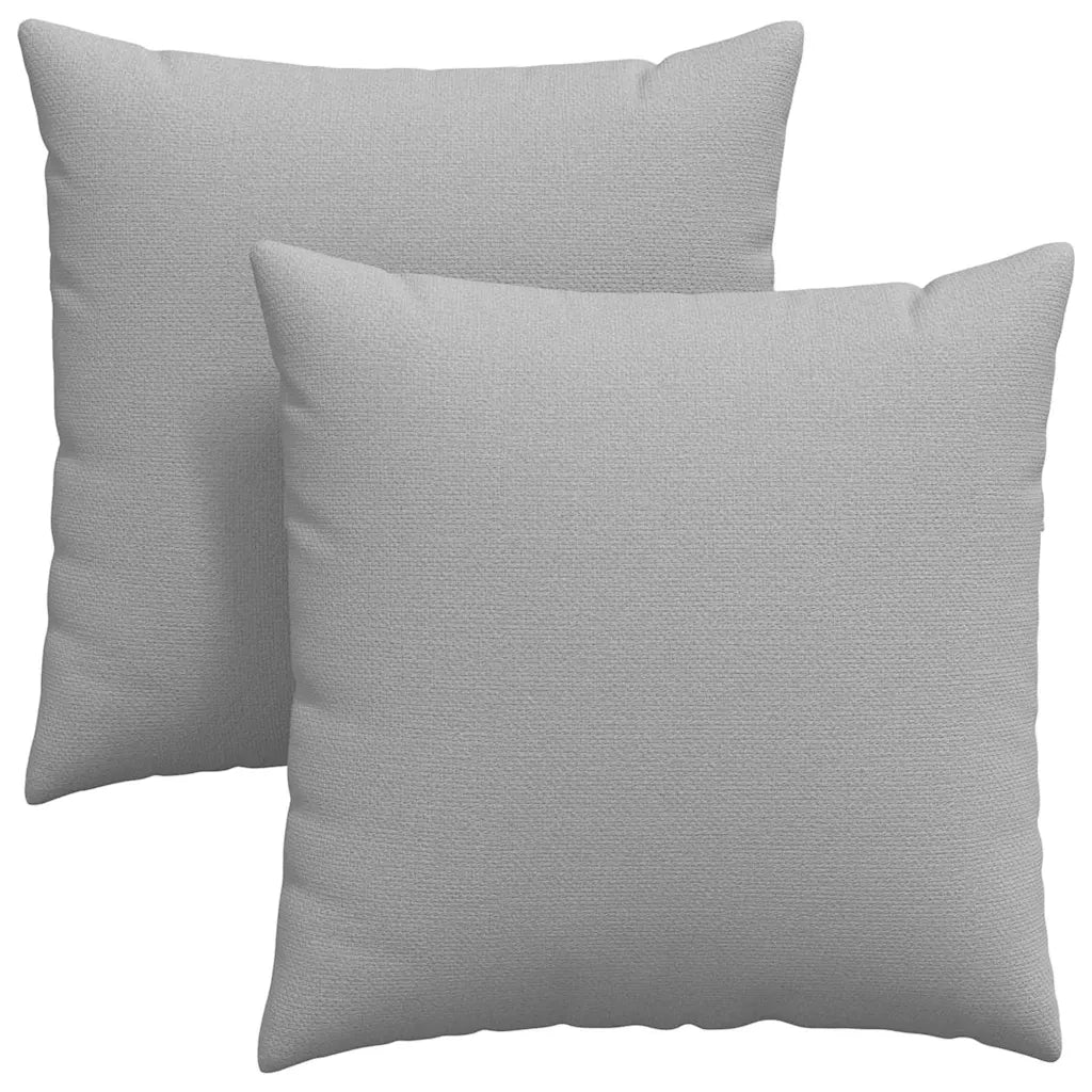 Cuscini da Divano 2 pz-Set di 2 Cuscini per Sofa Grigio Nuvola 60 x 60 cm Tessuto