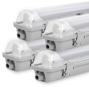 Fascia LED acqua resistente 4x LED per tubo LED T8, IP65, 150cm, 1 x 24W