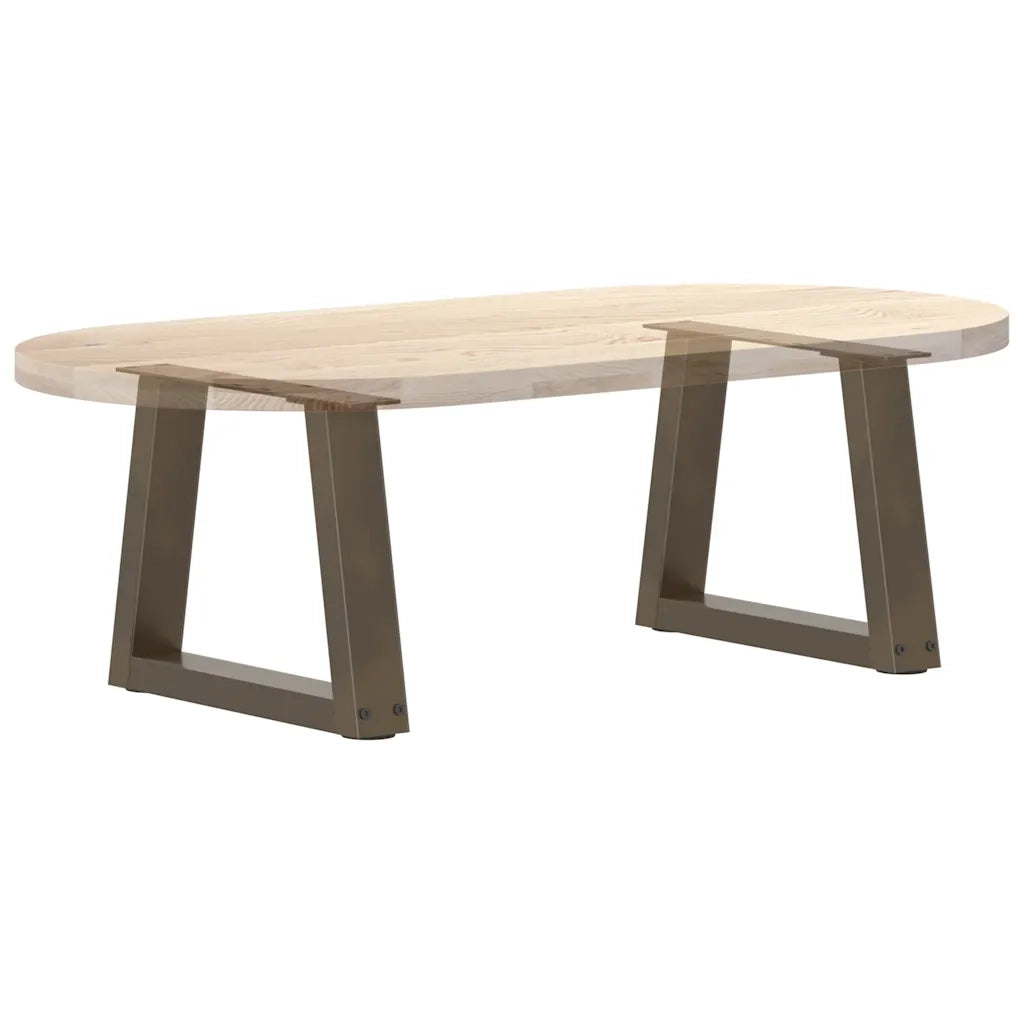 Gambe per Tavolino da CaffÃ¨ a Forma di V 2 pz Acciaio Naturale 30x(30-31,3) cm Acciaio