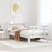 Giroletto con Testiera senza Materasso Bianco 90x200 cm 3306848
