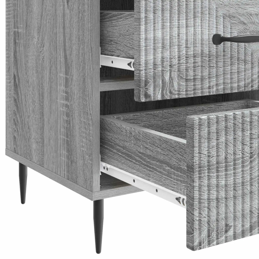 Armadio da Notte con cassetto Grigio Sonoma 43 x 41 x 66,5 cm 894791