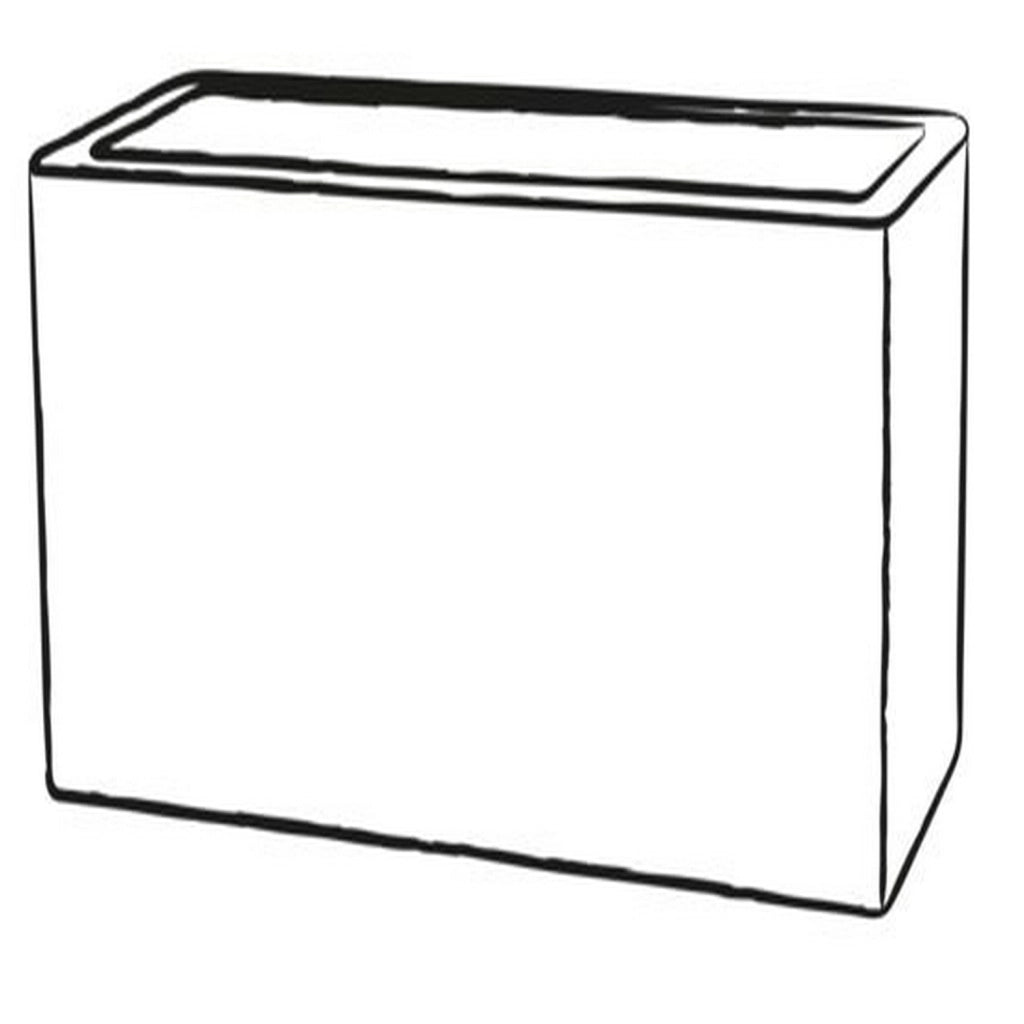 Fioriera Rettangolare colore Cappuccino 79x30 CM H 30 mod. Schio Cassa
