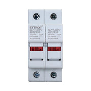 Portafusibile Modulare DC Fotovoltaico 2P 2M D10X38mm 32A DC 1000V IP20 IEC60269-6
