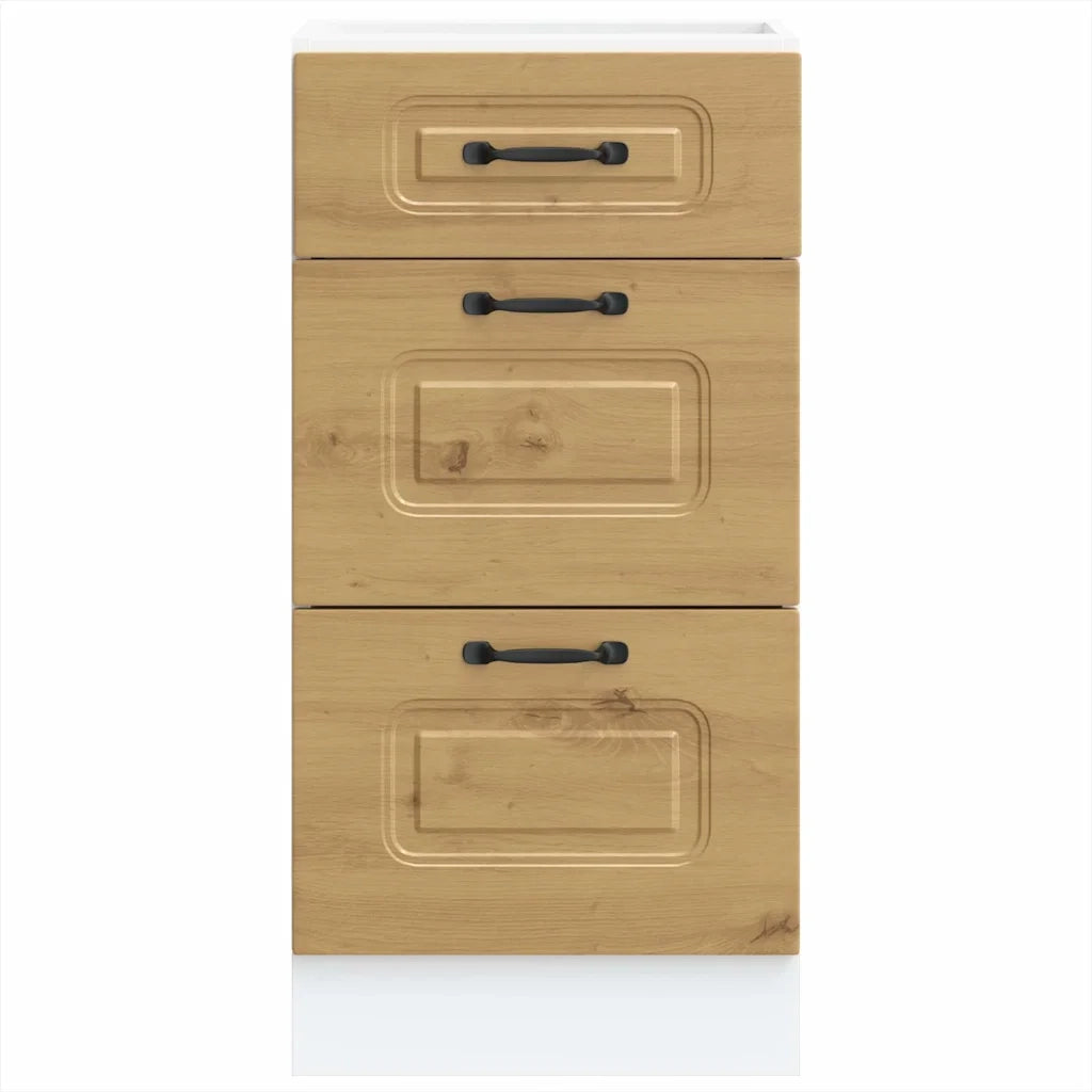 Base da Cucina Kalmar Rovere Artigianale in Legno Multistrato