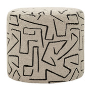 Pouf VKH1065, Multicolore, Spugna, 44x44x40 cm
