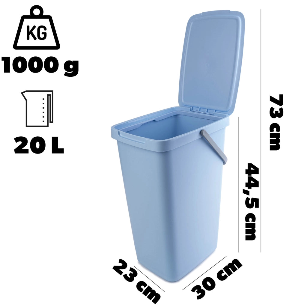 KADAX Zestaw koszy SYSTEMA Q COLLECT 20L jasny brą