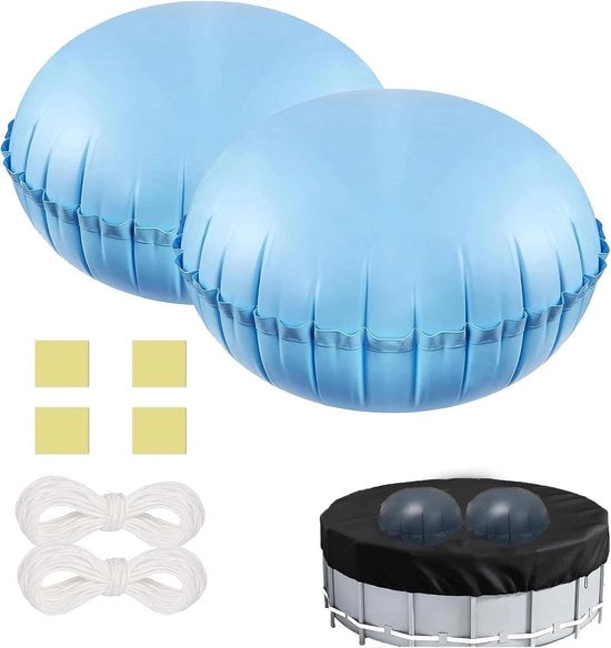 Prodotti per l'inverno per piscine: 2 pezzi 48 x 48 pollici cuscini gonfiabili per piscine a terra - cuscini di aria per piscine